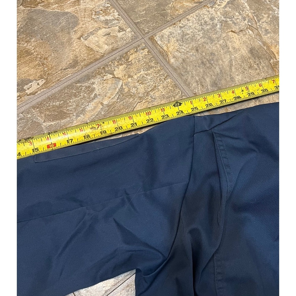 Dickies Coverall Mens 44 Navy Blue Workwear Utility Jumpsuit Long Sleeve - Picture 7 of 10
